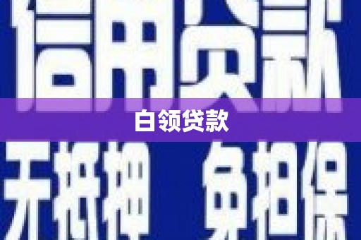 名间白领贷款