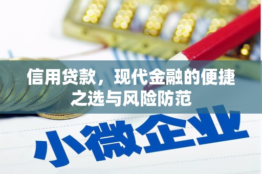 名间信用贷款，现代金融的便捷之选与风险防范