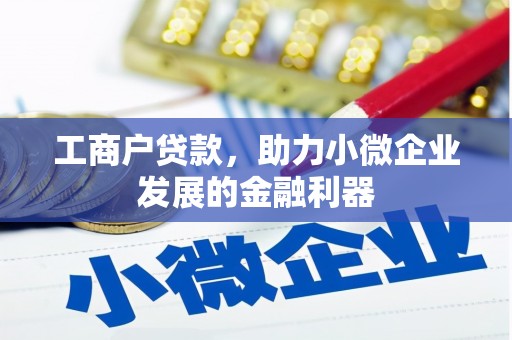 名间工商户贷款，助力小微企业发展的金融利器