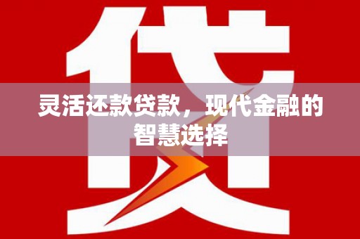名间灵活还款贷款，现代金融的智慧选择
