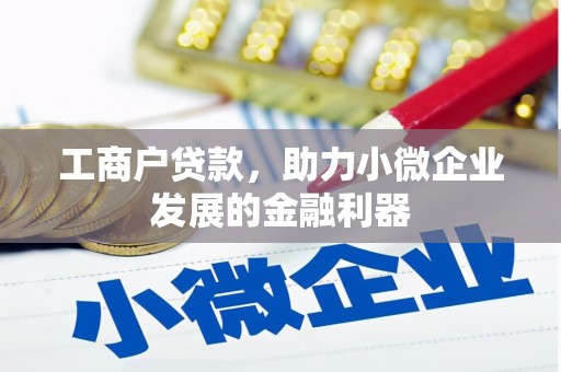 名间工商户贷款，助力小微企业发展的金融利器