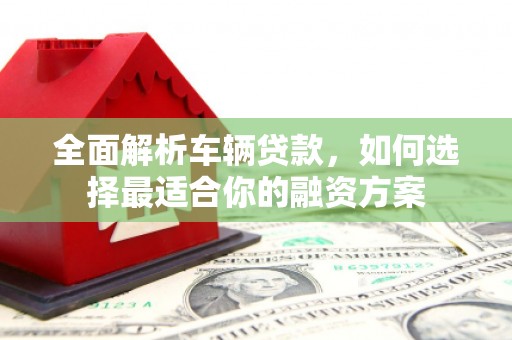 名间全面解析车辆贷款，如何选择最适合你的融资方案
