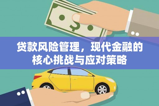名间贷款风险管理，现代金融的核心挑战与应对策略