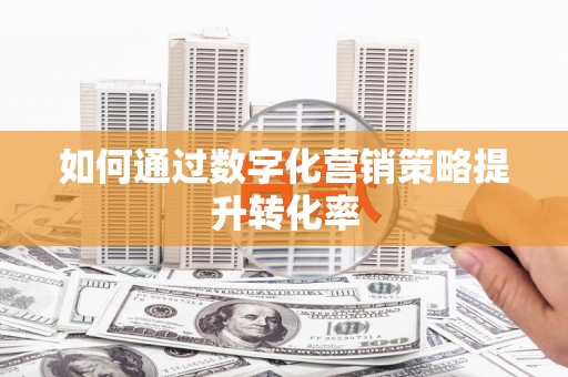名间如何通过数字化营销策略提升转化率